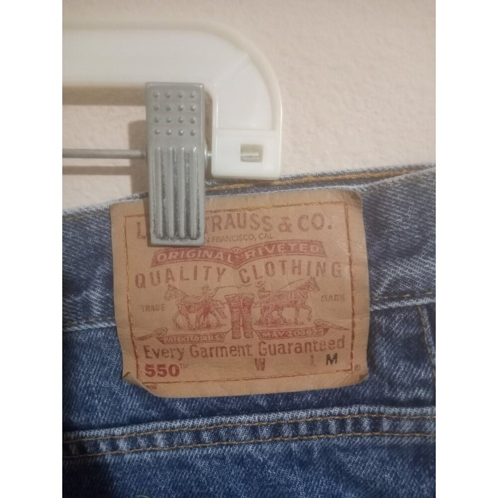 New Vintage Levis 550 Womens Jeans Plus 20WM Blue Relaxed Fit Tapered Leg Cotton - Picture 5 of 13